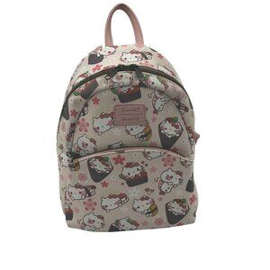 Loungefly Sanrio x Hello Kitty Sushi Mini Backpack Pink‎ Vegan Leather